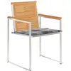 Image de Vidaxl chaises de jardin avec coussins lot de 2 teck solide et acier