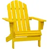 Image de Chaise De Jardin Adirondack Bois De Sapin Massif Jaune Vidaxl