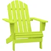 Image de Chaise De Jardin Adirondack Bois De Sapin Massif Vert Vidaxl