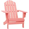 Image de Chaise De Jardin Adirondack Bois De Sapin Massif Rose Vidaxl
