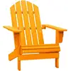 Image de Chaise De Jardin Adirondack Bois De Sapin Massif Orange Vidaxl