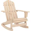 Image de Chaise À Bascule De Jardin Adirondack Bois De Sapin Massif Vidaxl