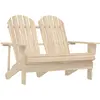 Image de Chaise De Jardin Adirondack 2 Places Bois De Sapin Massif Vidaxl