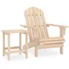 Image de Chaise De Jardin Adirondack Avec Table Bois De Sapin Massif Vidaxl