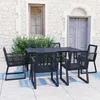 Image de vidaXL Ensemble à Dîner dExtérieur 7 pcs Salon de Jardin Mobilier de Salle à Manger de Patio Table et Fauteuils de Terrasse 3060216