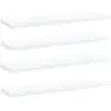 Image de Panneaux De Bibliothèque 4 Pcs Blanc Bois D’ingénierie Vidaxl