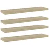 Image de Panneau De Bibliothèque 4 Pcs Chêne Sonoma Bois D’ingénierie Vidaxl