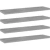 Image de Panneaux De Bibliothèque 4 Pcs Gris Béton Bois D’ingénierie Vidaxl