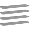 Image de vidaXL Panneaux de bibliothèque 4 pcs gris béton bois d’ingénierie 805130
