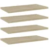 Image de Panneau De Bibliothèque 4 Pcs Chêne Sonoma Bois D’ingénierie Vidaxl