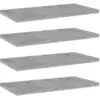 Image de Panneaux De Bibliothèque 4 Pcs Gris Béton Bois D'ingénierie Vidaxl