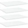 Image de Panneaux De Bibliothèque 4 Pcs Blanc Bois D’ingénierie Vidaxl