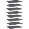 Image de Panneaux De Bibliothèque 8 Pcs Gris Brillant Bois D’ingénierie Vidaxl