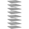 Image de Panneaux De Bibliothèque 8 Pcs Gris Béton Bois D’ingénierie Vidaxl
