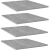 Image de Panneaux De Bibliothèque 4 Pcs Gris Béton Bois D’ingénierie Vidaxl