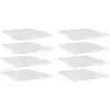 Image de Panneaux De Bibliothèque 8 Pcs Blanc Brillant Bois D’ingénierie Vidaxl
