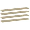 Image de Panneau De Bibliothèque 4pcs Chêne Sonoma 60x10x1,5cm Aggloméré Vidaxl