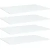 Image de Panneaux De Bibliothèque 4 Pcs Blanc Bois D’ingénierie Vidaxl