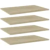 Image de Panneau De Bibliothèque 4 Pcs Chêne Sonoma Bois D’ingénierie Vidaxl