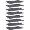 Image de Panneaux De Bibliothèque 8 Pcs Gris Brillant Bois D’ingénierie Vidaxl