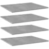 Image de Panneaux De Bibliothèque 4 Pcs Gris Béton Bois D’ingénierie Vidaxl
