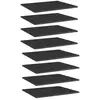 Image de Panneaux De Bibliothèque 8 Pcs Noir Brillant Bois D’ingénierie Vidaxl