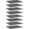 Image de Panneaux De Bibliothèque 8 Pcs Gris Brillant Bois D’ingénierie Vidaxl