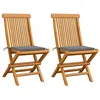 Image de vidaXL Lot de 2 Chaises de Jardin avec Coussins Sièges de Terrasse Chaises de Salle à Manger Meubles de Patio Extérieur 3062461