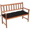 Image de Banc De Jardin Avec Coussin 120 Cm Bois D'acacia Massif Vidaxl