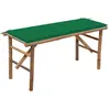 Image de Banc De Jardin Pliable Avec Coussin 118 Cm Bambou Vidaxl