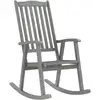 Image de Vidaxl chaise à bascule avec coussins gris bois d'acacia massif