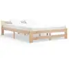 Image de Cadre De Lit Sans Matelas Bois De Pin Massif 120x200 Cm Vidaxl