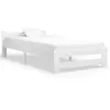 Image de vidaXL Cadre de lit sans matelas blanc bois de pin massif 100x200 cm 321999
