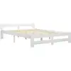 Image de Vidaxl cadre de lit sans matelas blanc bois de pin massif 120x200 cm