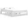 Image de Cadre De Lit Sans Matelas Blanc Bois Massif De Pin 180x200 Cm Vidaxl