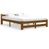 Image de Cadre De Lit Sans Matelas Marron Miel Pin Massif 140x200 Cm Vidaxl