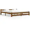 Image de Cadre De Lit Sans Matelas Marron Miel Bois Pin Massif 200x200cm Vidaxl