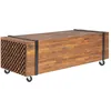 Image de Table Basse 110x45x38 Cm Bois De Teck Solide Vidaxl