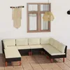 Image de vidaXL Salon de jardin 8 pcs avec coussins Résine tressée Noir 3059742