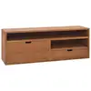 Image de Meuble Tv 110x30x40 Cm Bois De Teck Massif Vidaxl