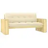 Image de Banc De Jardin Avec Coussins Crème 179 Cm Pin Imprégné Vidaxl