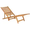 Image de vidaXL Chaise longue Bois de teck solide