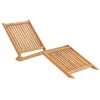 Image de vidaXL Chaise longue Bois de teck solide