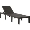 Image de Chaise Longue Plastique Anthracite Vidaxl