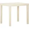 Image de Table De Jardin Blanc 79x65x72 Cm Plastique Vidaxl