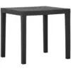 Image de Table De Jardin Gris 79x65x72 Cm Plastique Vidaxl