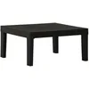 Image de vidaXL Table de salon de jardin Plastique Gris