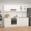 Image de Ensemble De 8 Meubles De Cuisine "lyon" En Bois D'ingénierie Blanc Vidaxl