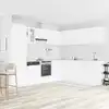 Image de Ensemble De 14 Meubles De Cuisine "lyon" En Bois D'ingénierie Blanc Vidaxl