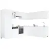 Image de Vidaxl ensemble de 14 meubles de cuisine lyon en bois d'ingénierie blanc 3067666